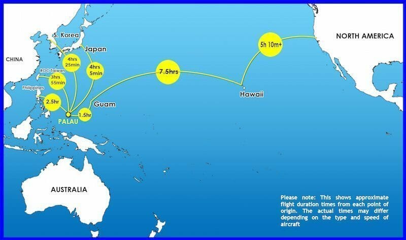 how to get to palau