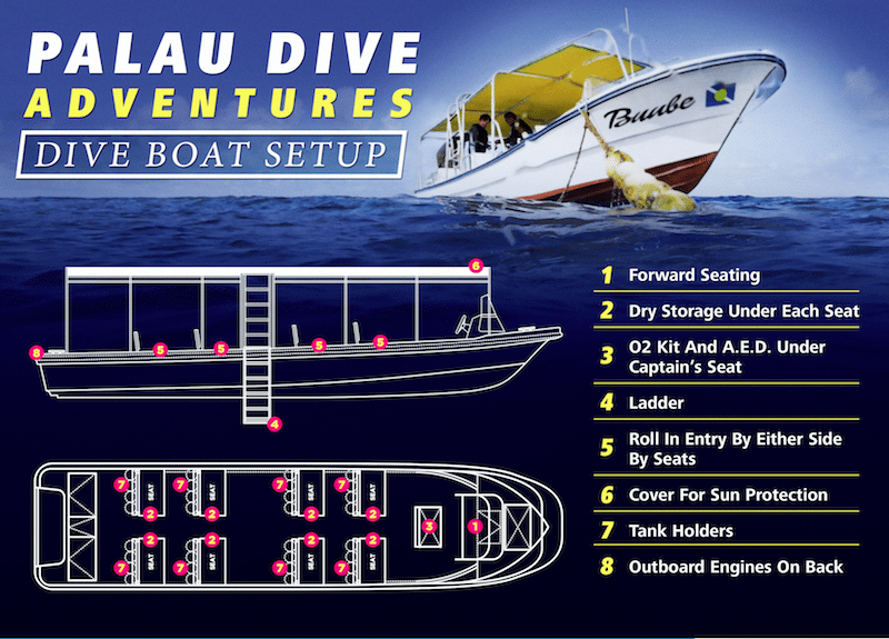 palau dive adventures boat