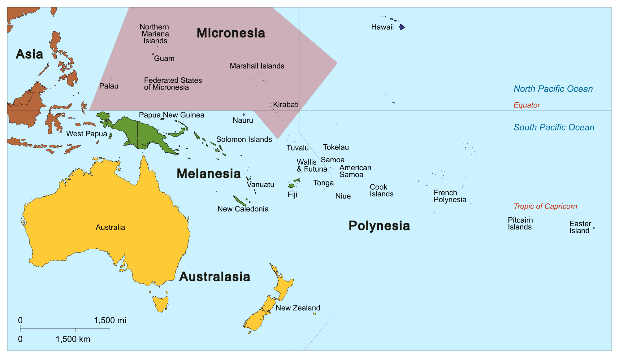 Micronesia Map 