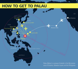 how to get to palau